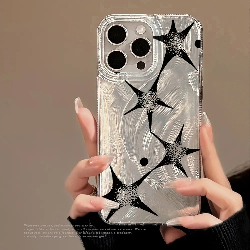 Apple Iphone 16 - Glänzender Stern Trendiges Muster Handyhülle für