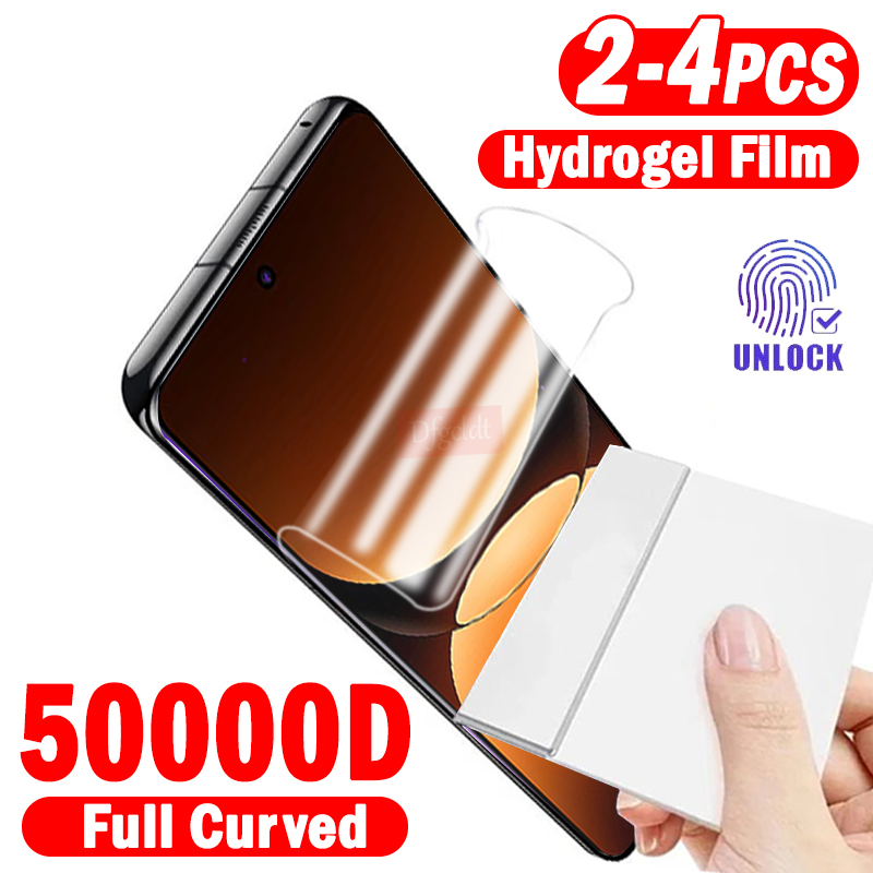 Realme Gt 6 - 2–4 Stück voll gebogene Hydrogelfolie für