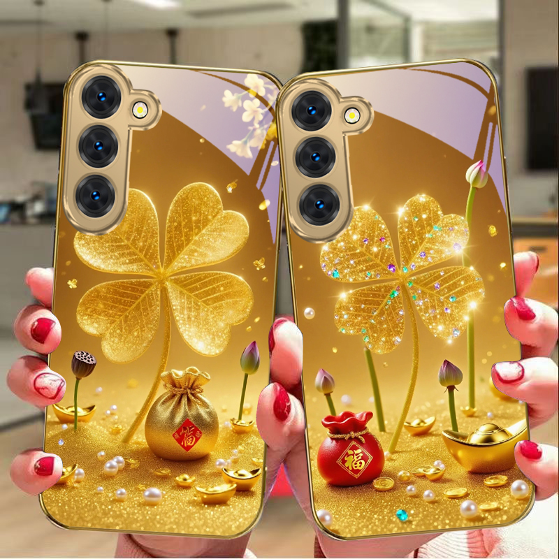 Riesiger goldener Kleeblatt-Ha – Samsung Galaxy S25 Bewertung und Preis